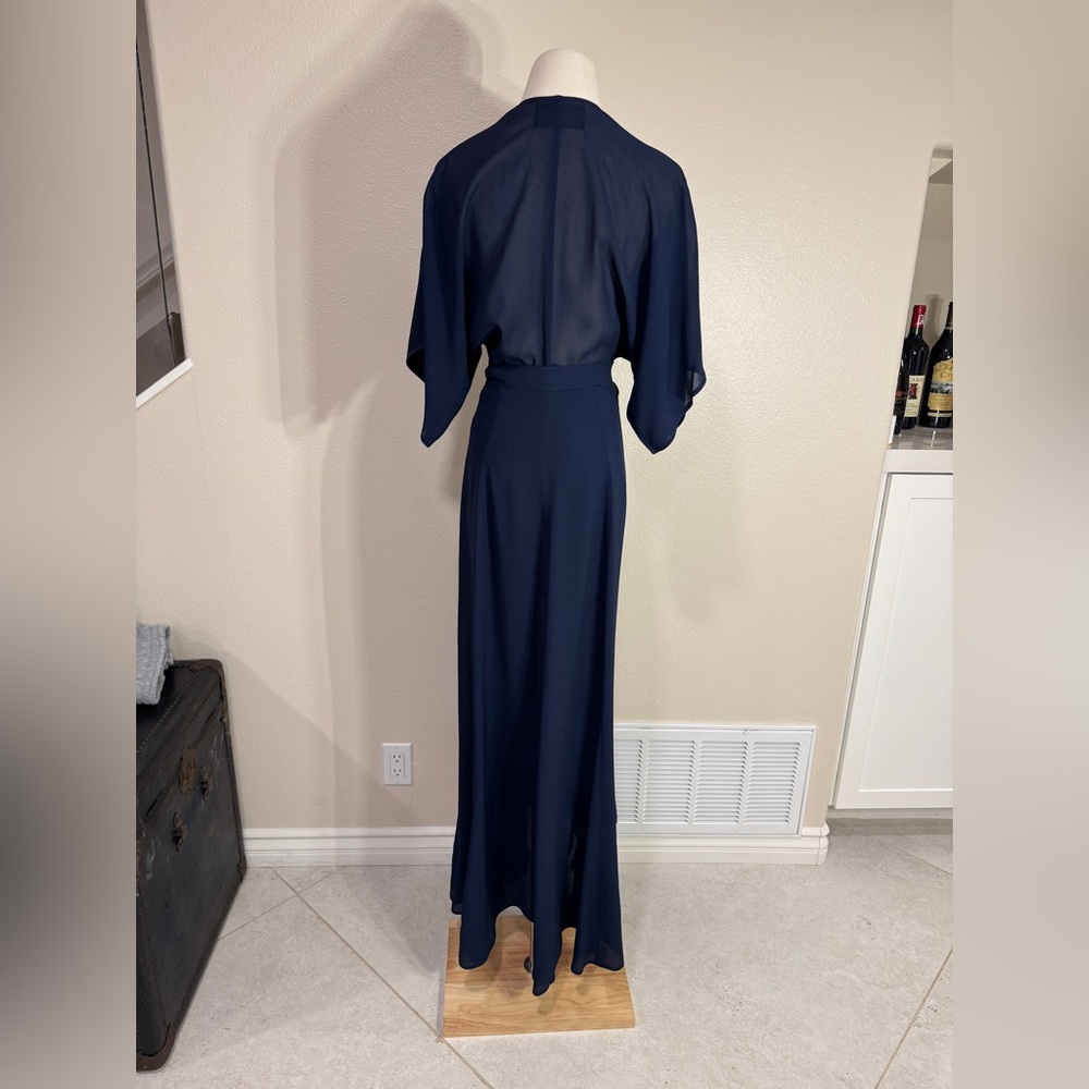 Reformation Winslow Dress, Navy, MEDIUM - Picture 10 of 12